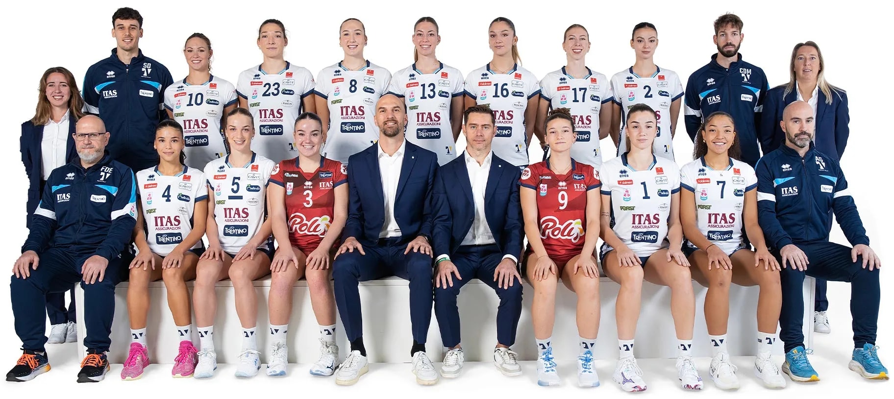 Mannschaftsfoto der Damenmannschaft von Trentino Volley, Saison 2025/2026